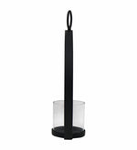 Metal Ring Candle Holder - Black