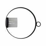 Modern Hanging Tea Light Holder | Black Powder Coat Iron Candle Sconce with Glass Hurricane | Elegant Wall Decor for Home & Weddings