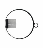 Metal Ring Candle Holder - Black