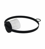 Metal Ring Candle Holder - Black