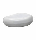 Decorative White Serving Tray for Coffee Table | Modern Metal Platter for Serving Drinks, Snacks, or Décor