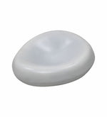 Decorative White Serving Tray for Coffee Table | Modern Metal Platter for Serving Drinks, Snacks, or Décor