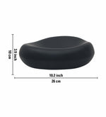 Decorative Black Serving Tray for Coffee Table | Modern Metal Platter for Serving Drinks, Snacks, or Décor
