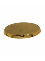 Metalsmith Modern Steel Pooja Thali | Gold Finish Worship Plate for Home Décor Silver Finish for Diwali & Ceremonies