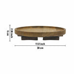 Multipurpose Wooden Sofa Armrest Tray | Flexible Natural Wood Couch Table for Drinks & Snacks