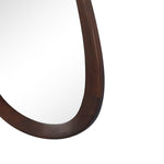 Decorative Hanging Mirror With Wooden Frame For Bathroom Wall Décor And Living Room