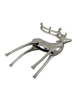 Metal Decorative Accent Reindeer, Large - Silver