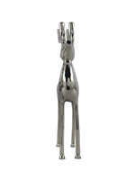 Metal Decorative Accent Reindeer, Large - Silver