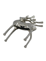 Metal Decorative Accent Reindeer, Small - Silver