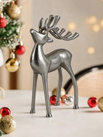 Metal Decorative Accent Reindeer, Small - Silver