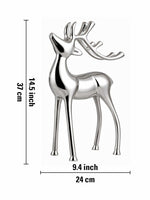 Metal Decorative Accent Reindeer, Small - Silver
