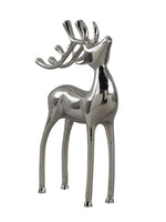 Metal Decorative Accent Reindeer, Small - Silver