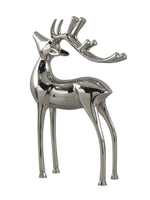 Metal Decorative Accent Reindeer, Small - Silver