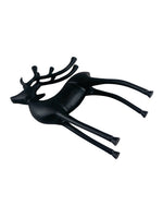 Metal Decorative Accent Reindeer, Small - Black