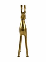 Metal Decorative Accent Reindeer, Large - Gold