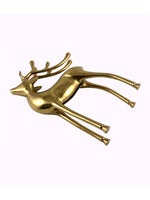 Metal Decorative Accent Reindeer, Large - Gold