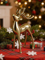 Metal Decorative Accent Reindeer, Small - Gold