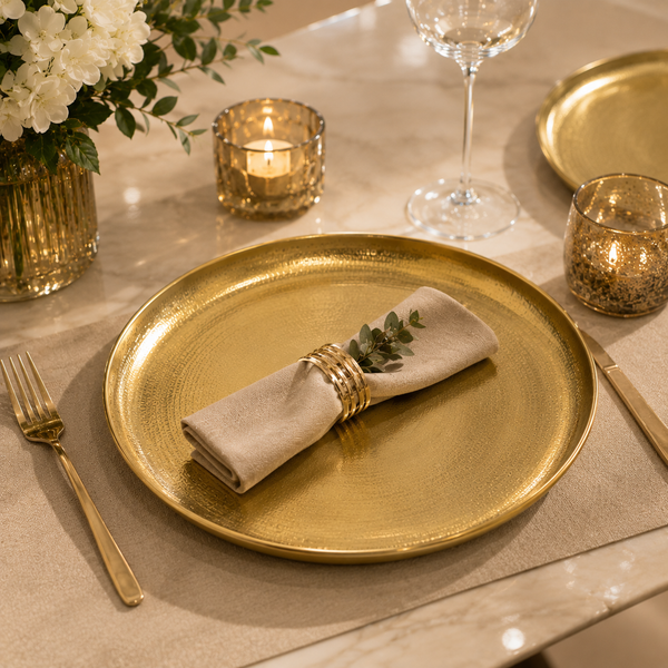 Metal Charger Plate - Gold