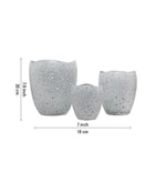Votive Tealight Holder, Set Of 3 - White