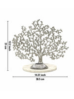 Metalsmith Coral Tree Sculpture Tea Light Holder on Marble Base