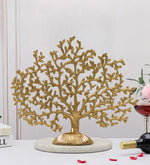 Metalsmith Coral Tree Sculpture Tea Light Holder on Marble Base