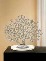 Metalsmith Coral Tree Sculpture Tea Light Holder on Marble Base