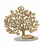 Metalsmith Coral Tree Sculpture Tea Light Holder on Marble Base