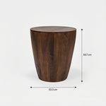 Solid Wood Side Table - Natural